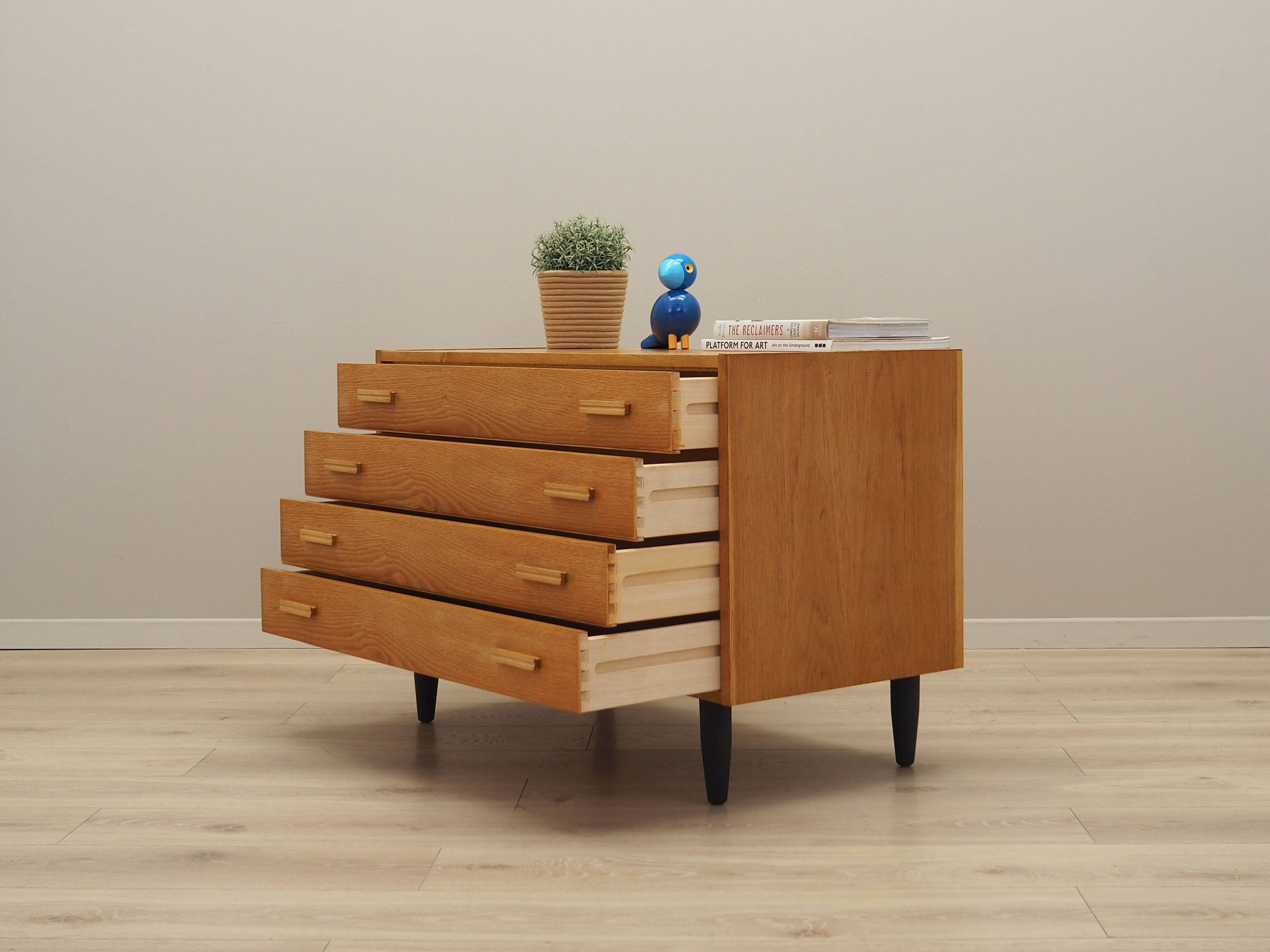 Ash chest of drawers, Danish design, 1970s, production: Denmark