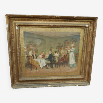 Framed Charles Green lithograph 1894