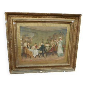 Framed Charles Green lithograph 1894