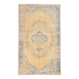 5x8 Rug For Living Room Yellow Blue Vintage Rug, 170x253Cm