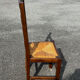 Paire de chaises en chêne et paille – années 50
