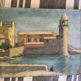 Oil on cardboard