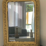 Antique Louis-Philippe carved mirror 90x65 cm