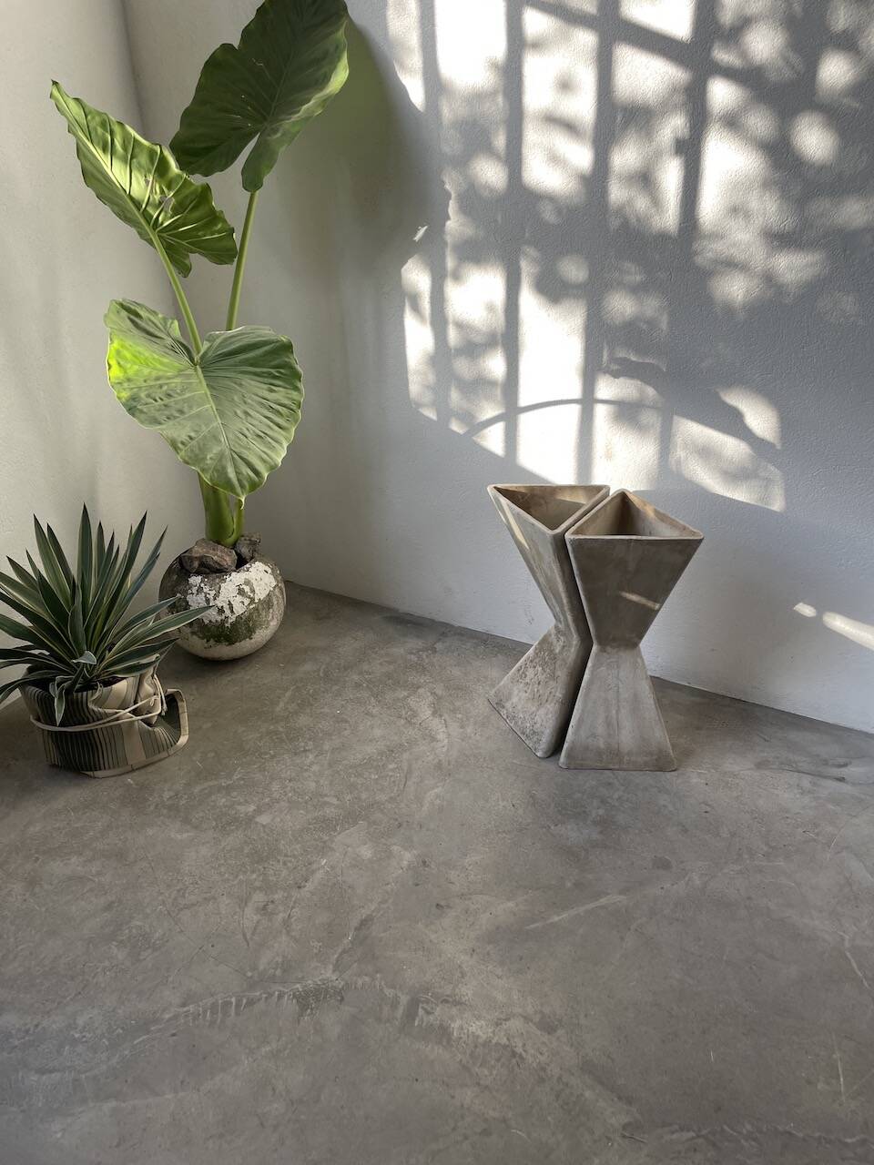 Planters jardinières fibrociment triangulaires