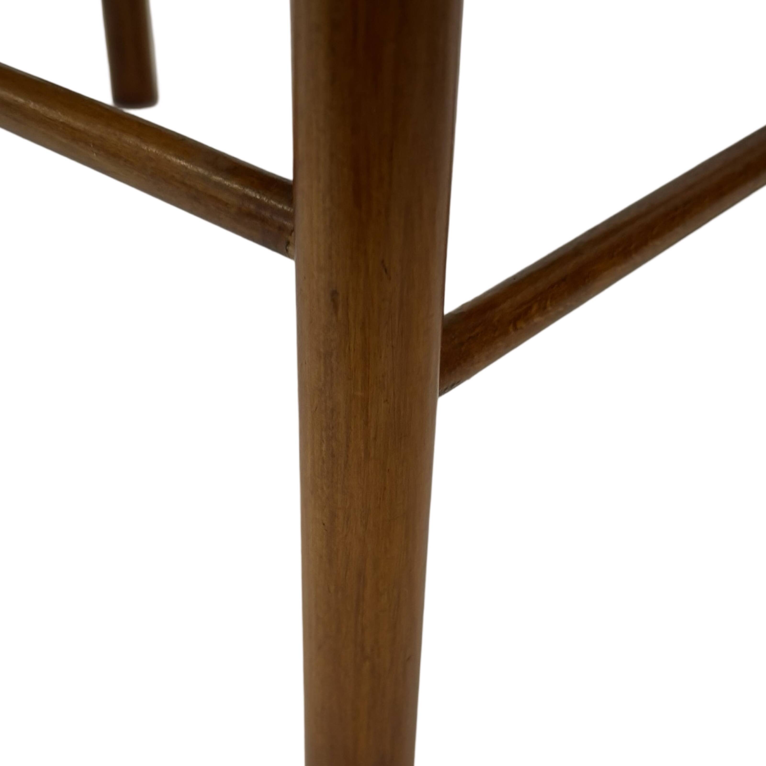 Vintage Stool Danish Papercord Rope Stool Mid Century Ottoman