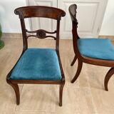 Paire de chaises en acajou XIXème siècle