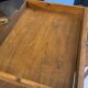 Desk with a large solid oak drawer from 1950, 78x58cm.