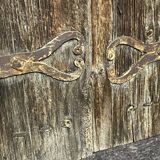 Pair of old shutters