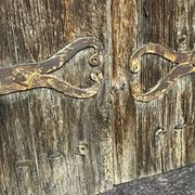Pair of old shutters