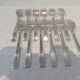 12 Christofle Concorde silver plated dessert forks, 17cm