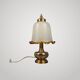 Lampe de Table Verre Murano Laiton Champignon Design Moderne Ans ‘70