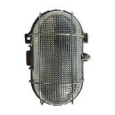 Applique industrielle hublot oval socle bakélite