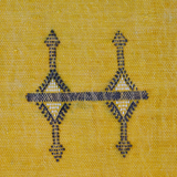 Berber cushion Moroccan yellow Sabra