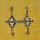 Berber cushion Moroccan yellow Sabra