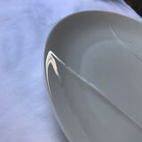 Set of 3 porcelain asparagus plates from Tharaud Limoges