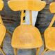 (Lot) 6 Bistro Chairs Lutherma Banana (Light Oak)