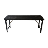 Burnt wood finish table / shou-sugi-ban
