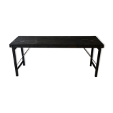 Table finition bois brule / shou-sugi-ban