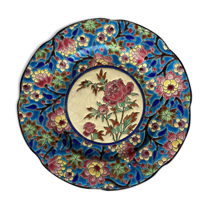 Assiette en émaux de - longwy