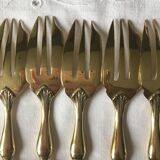 Golden vintage forks