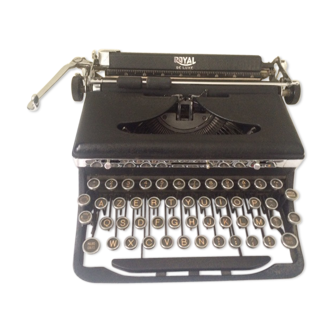 Machine a écrire portable Royal, New York, Art déco