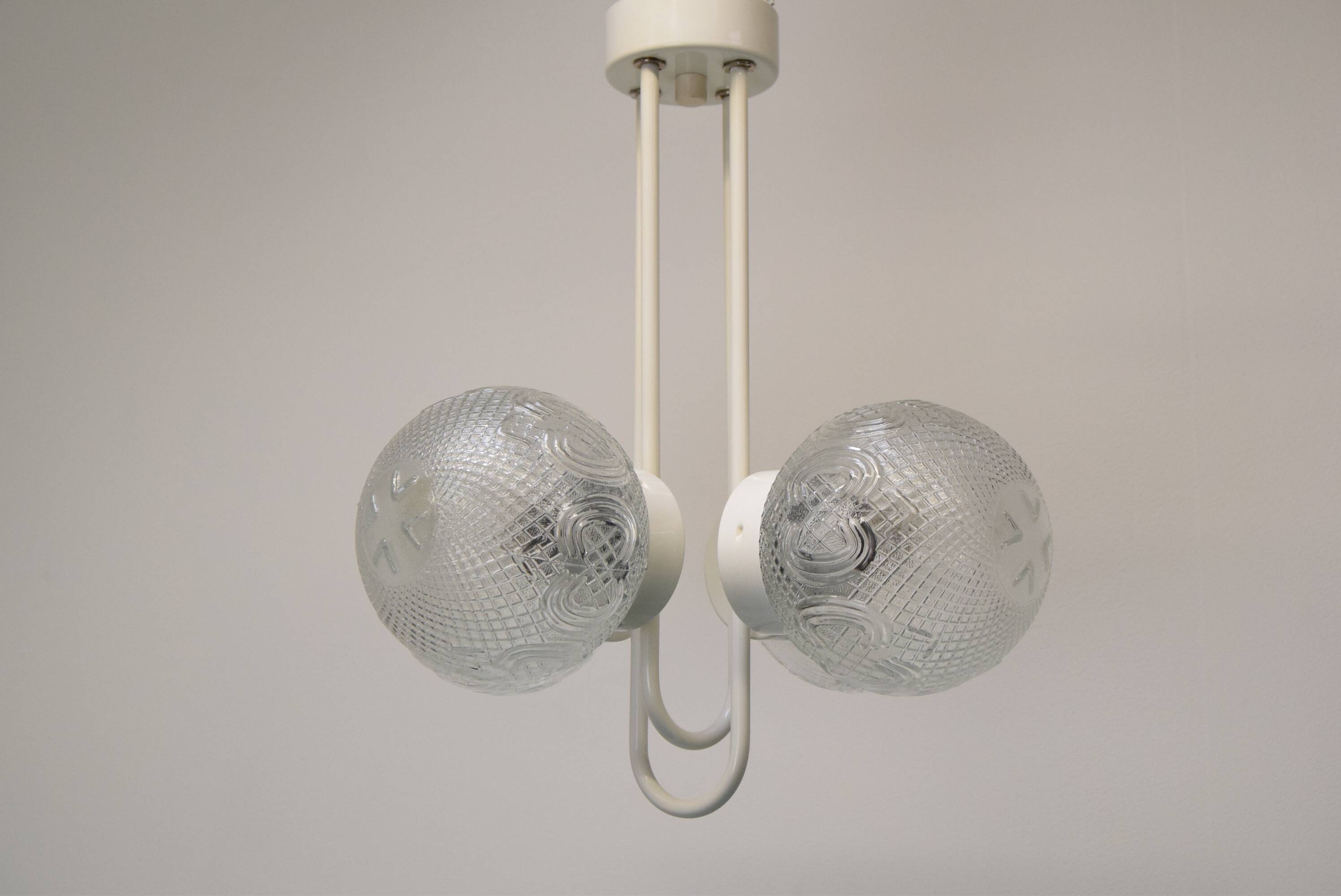 Mid-century Designed Chandelier by Jilove u Decina, 1970's.