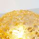 Original 1970’s amber Glass ‘Flower’ wall lamps by Erco