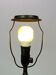 Table lamp in disco-metal by Just Andersen with paper shade, 1930s