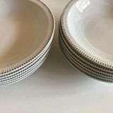 Set of 6 plates cap mid century neo classic Scandinavian 1960
