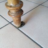 Vintage round table with folding edges