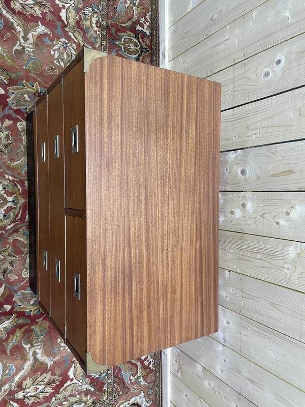 Commode en acajou de style marine