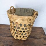 Woven bamboo basket