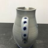 Former betschdorf pitcher blue sandstone enamelled decor vintage vines