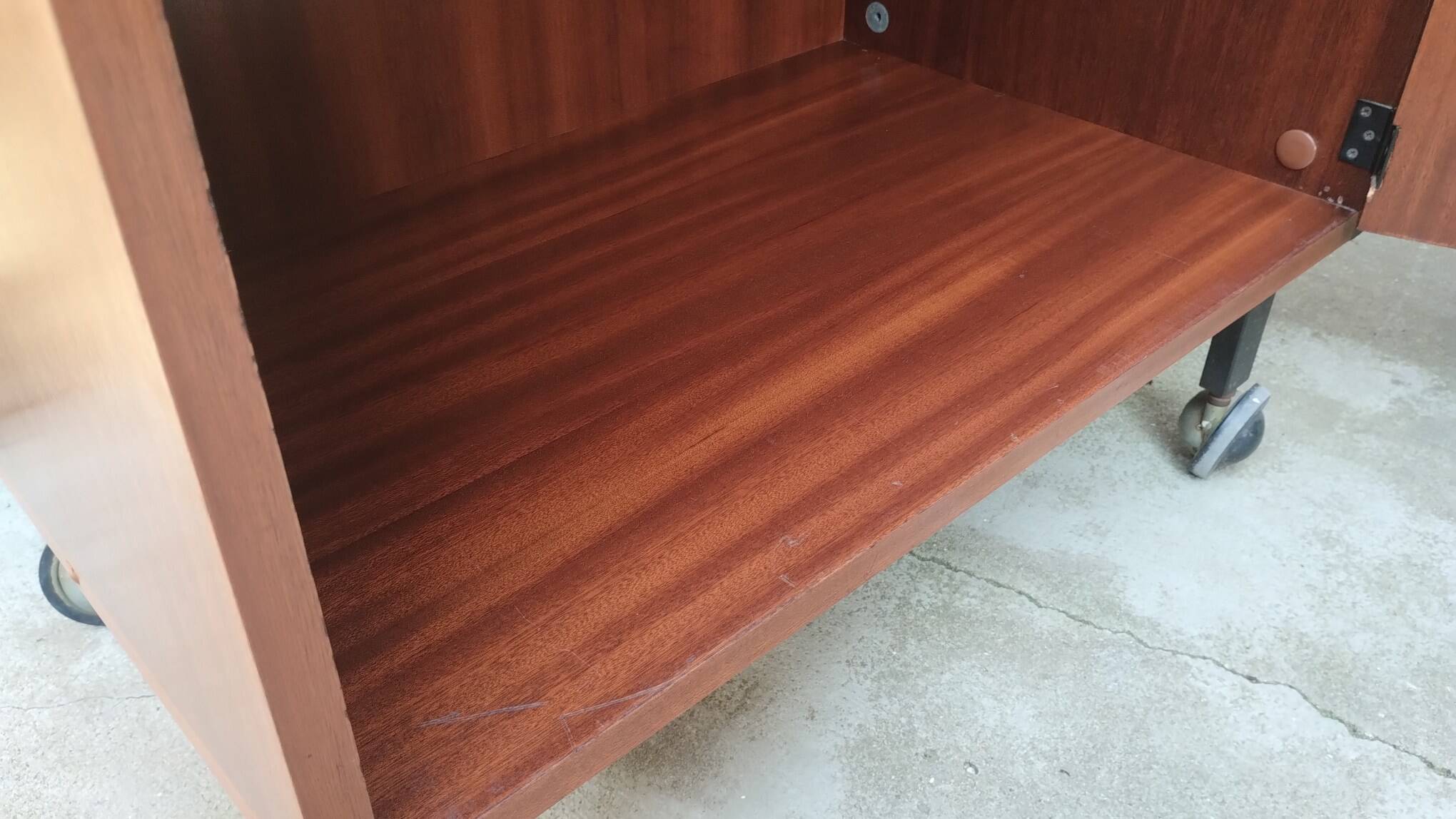 Bar / TV cabinet on wheels