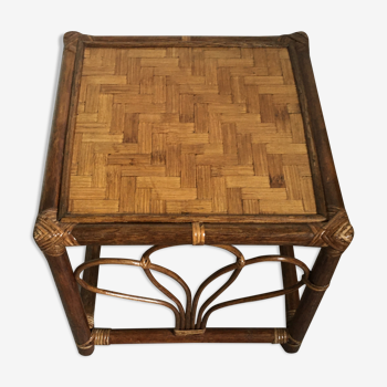 Small rattan coffee table