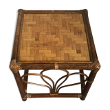 Small rattan coffee table