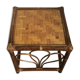 Small rattan coffee table