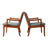 Paire de fauteuils Senator d'Ole Wanscher pour Cado
