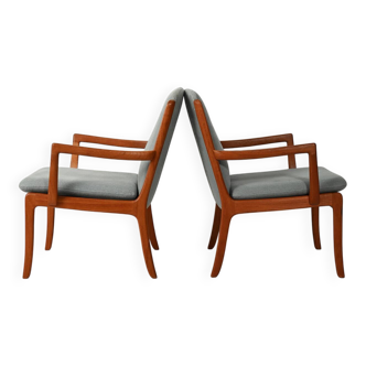 Pair of Senator armchairs by Ole Wanscher for Cado