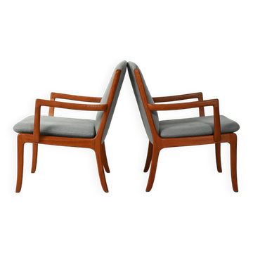 Paire de fauteuils Senator d'Ole Wanscher pour Cado
