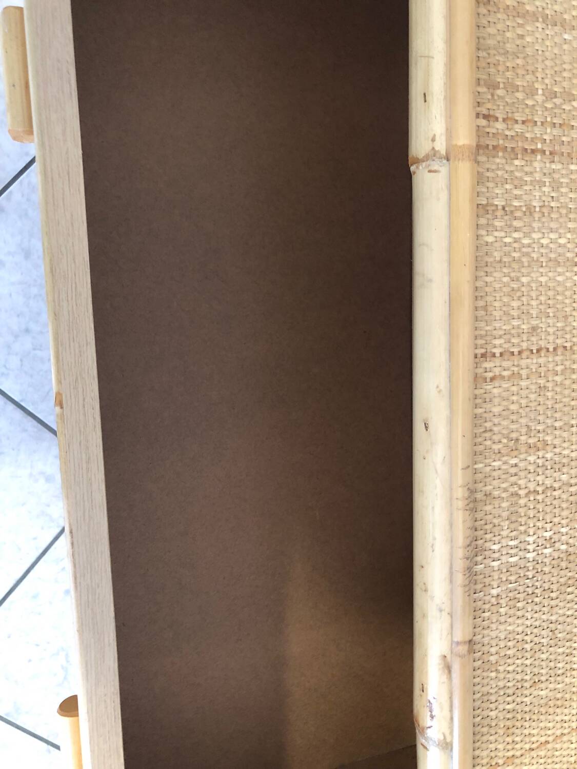 Commode bambou et rotin