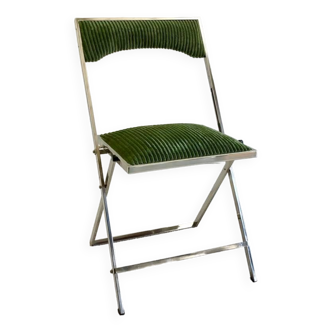 Roméo REGA folding chair Chrome and velvet