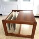Vintage magazine holder coffee table by Karin Mobring 1970s