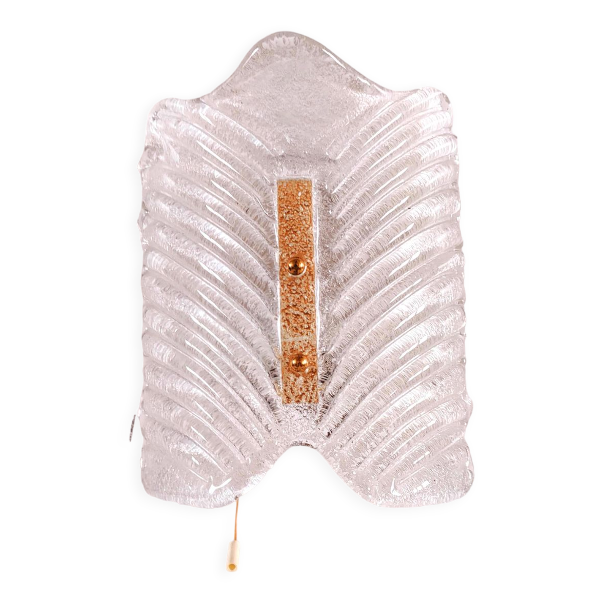 Murano glass wall lamp with frosted effect, 70s design