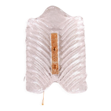 Murano glass wall lamp with frosted effect, 70s design
