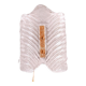 Murano glass wall lamp with frosted effect, 70s design