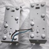 Pair of Italian wall lights in Murano glass