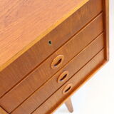 Vintage freestanding danish desk made in the 1960s