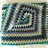 Vintage crochet plaid