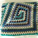 Vintage crochet plaid